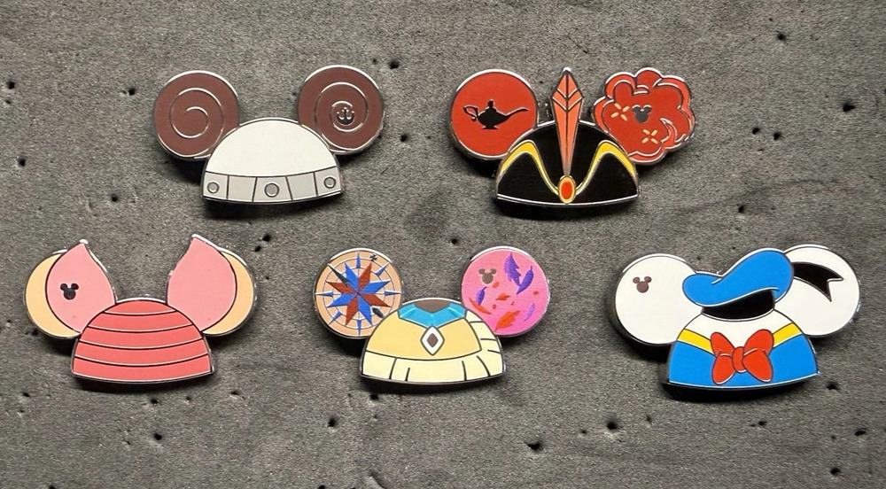 Disney Hidden Mickey Ear Hats Pin WDW 2026 NEW Wave B - 5 Pins